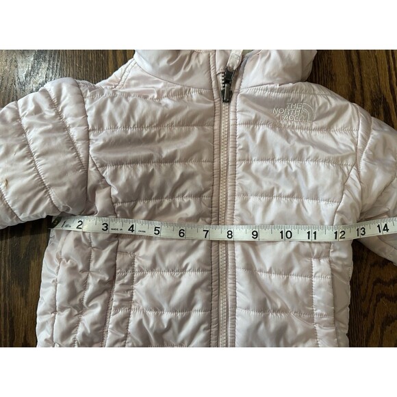 The North Face Reversible Mossbud Swirl Insulated Jacket Pink Toddler Girl 3T - Picture 10 of 12